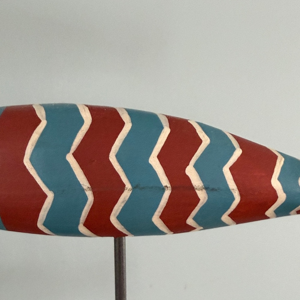 Colorful Wooden Fish Mobile -Type Multicolor Decorative Coastal Accent - Picture 12 of 12